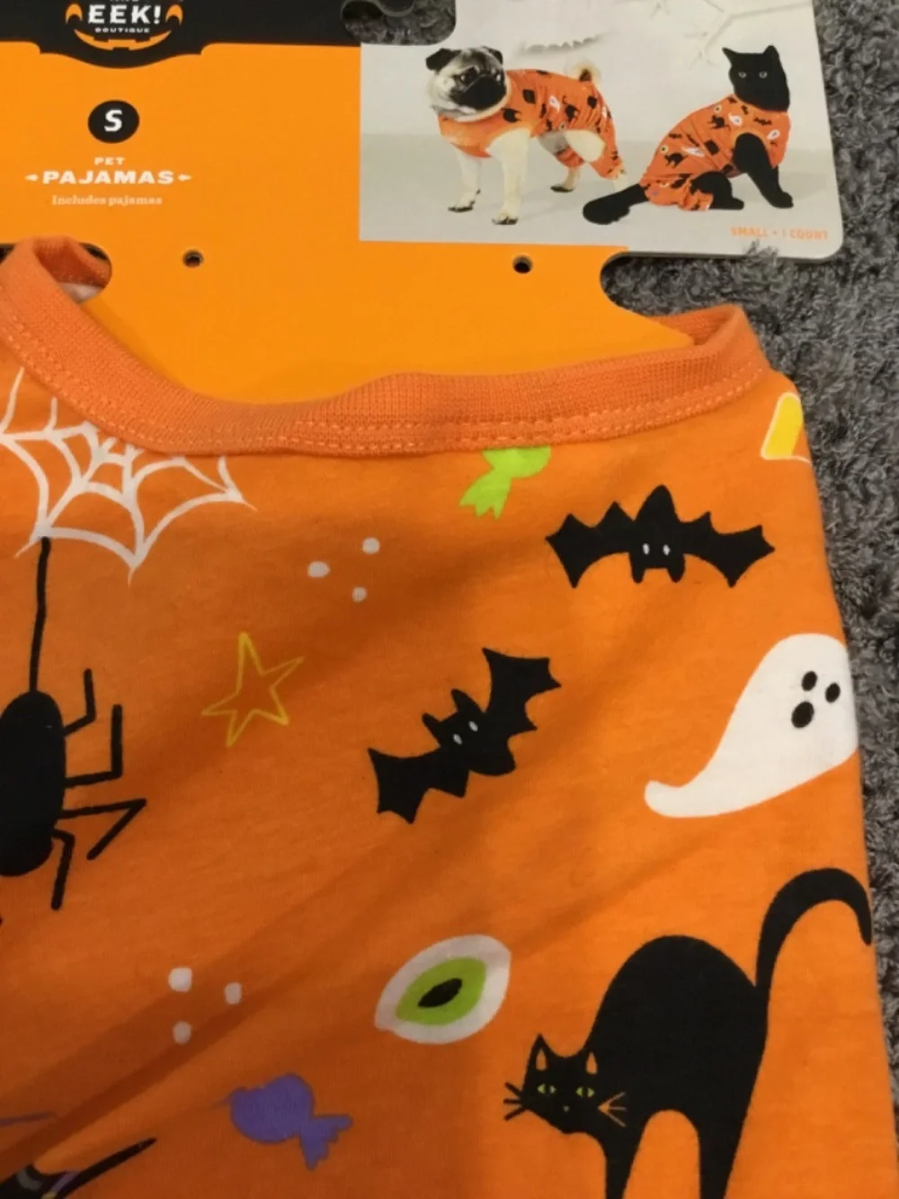 Hyde and Eek! Pet Pajamas-orange